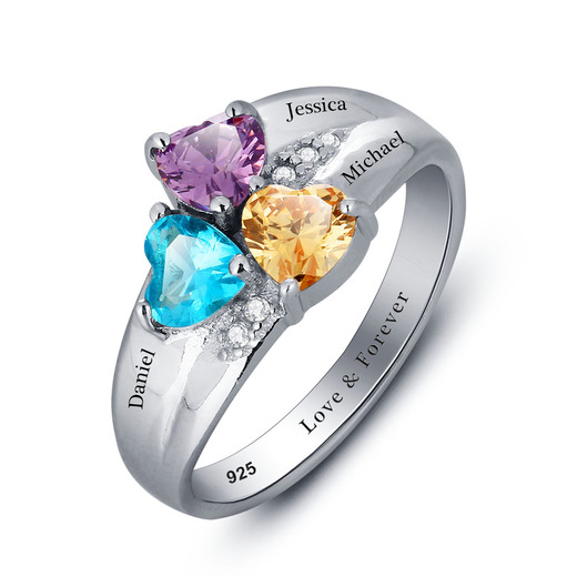 Creative Designs of Birthstone Promise rings